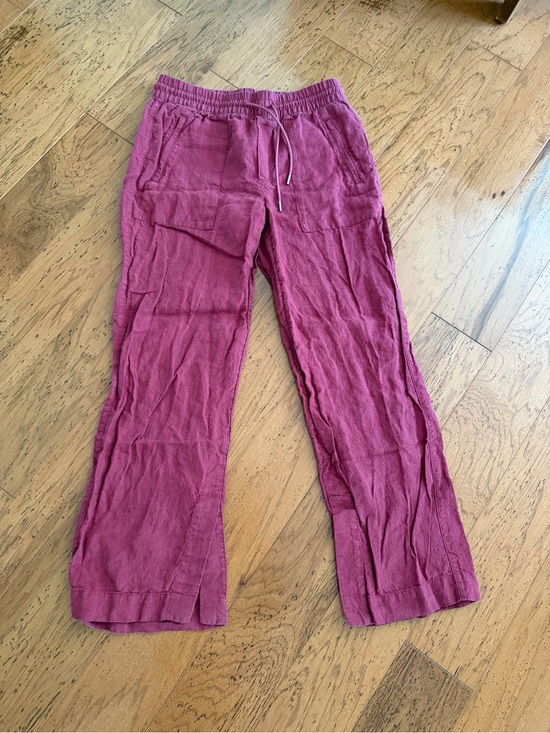 Athleta Pants - Athleta Raspberry Drawstring Wide-Leg Pants